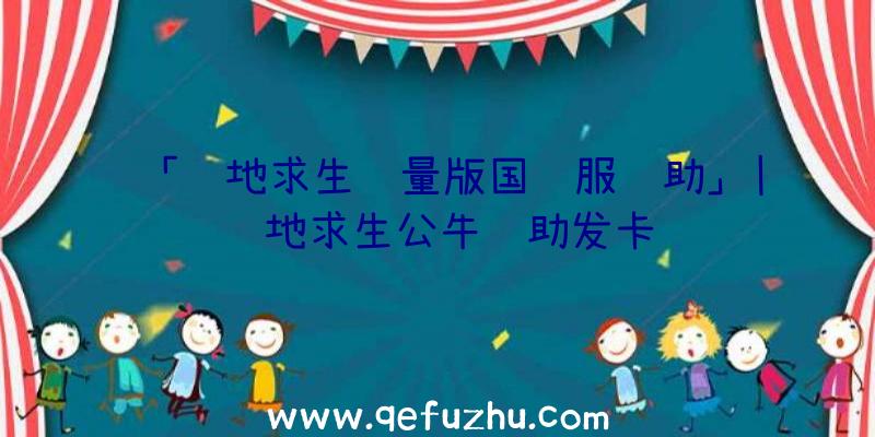 「绝地求生轻量版国际服辅助」|绝地求生公牛辅助发卡